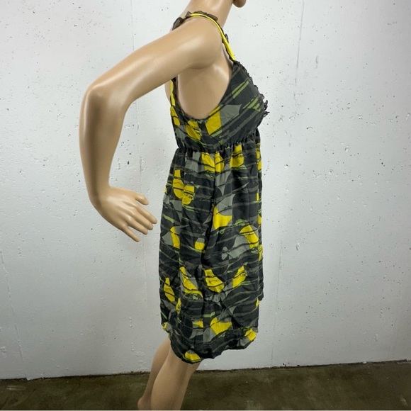 Anthropologie Size Small Hero & Leander Green Silk Dress - Picture 4 of 13